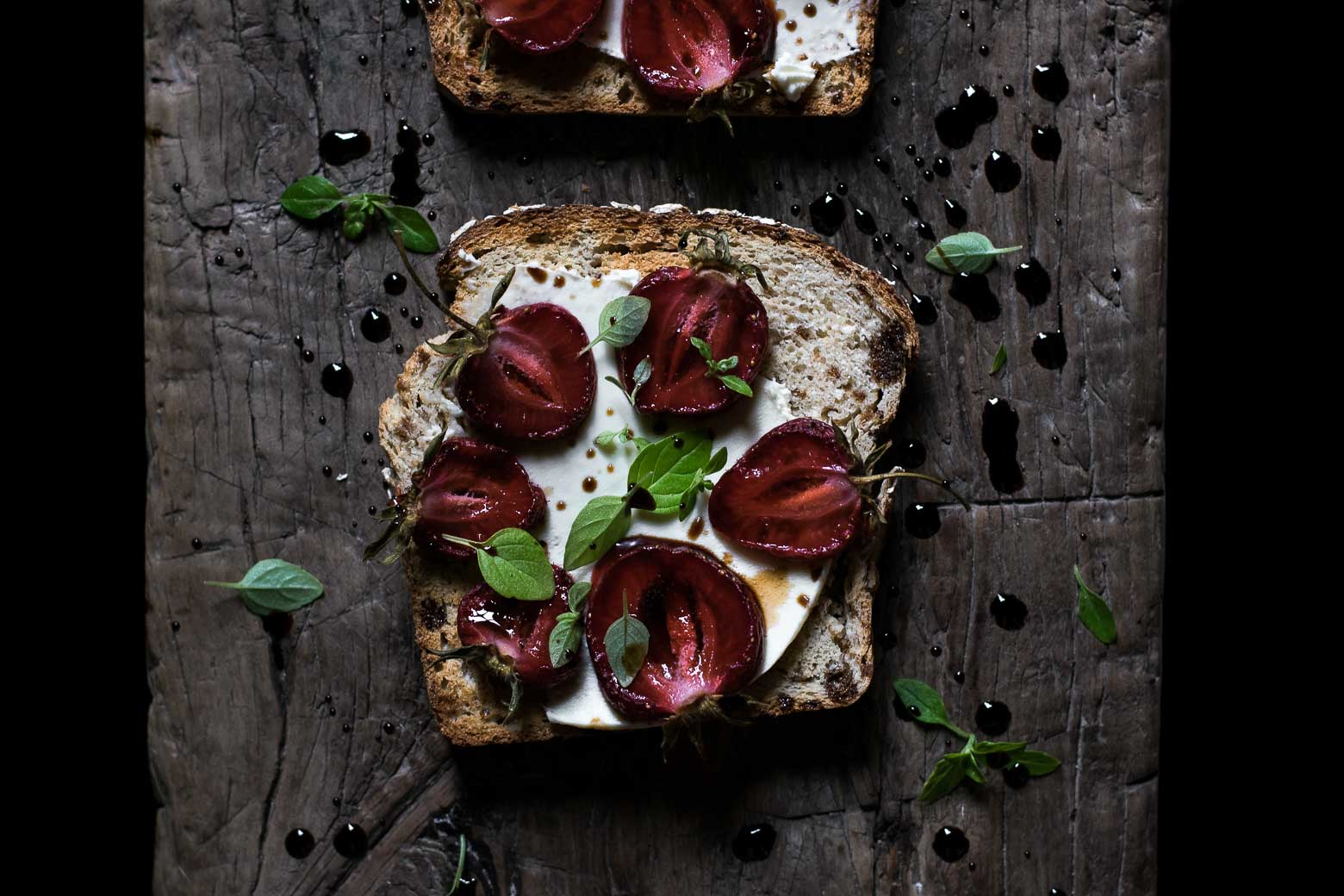 Toast med jordbær og balsamico · 5