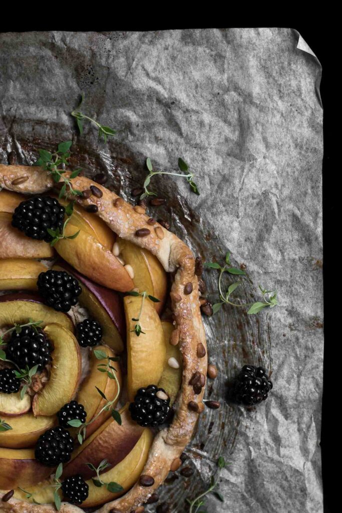 Fersken galette