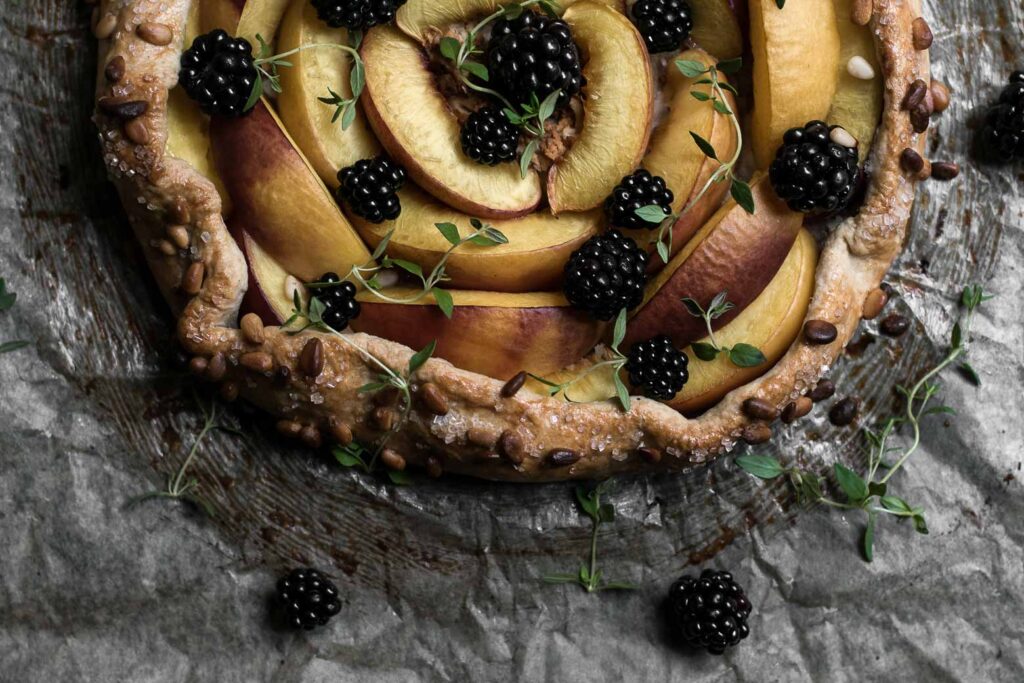 Fersken galette
