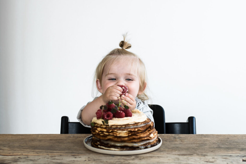 Hurra for baby og pandekagekage