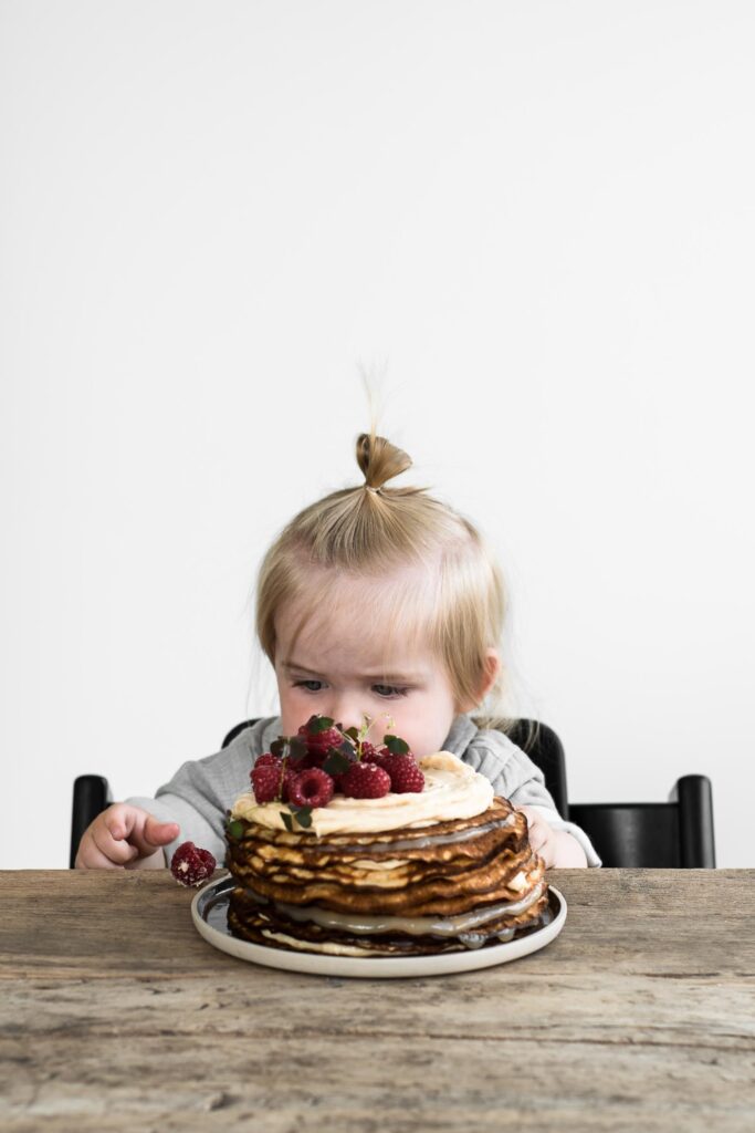 Hurra for baby og pandekagekage