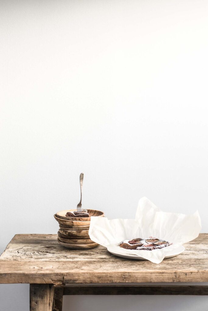 Balsamico brownie med vanilje og figner