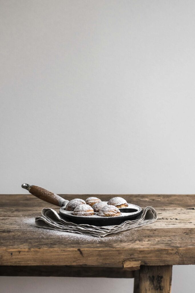 Øl og bacon æbleskiver