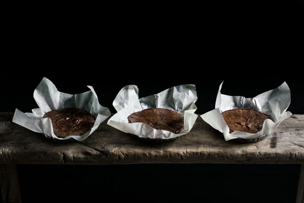 Amaretto marineret kirsebær brownie