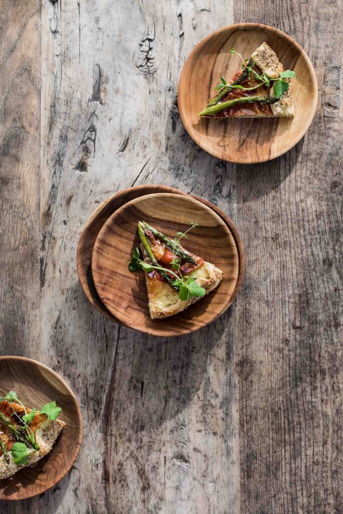 Asparges og serrano galette